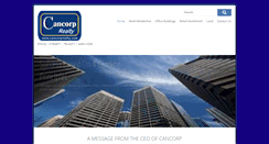 Desktop Screenshot of cancorprealty.com