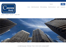Tablet Screenshot of cancorprealty.com